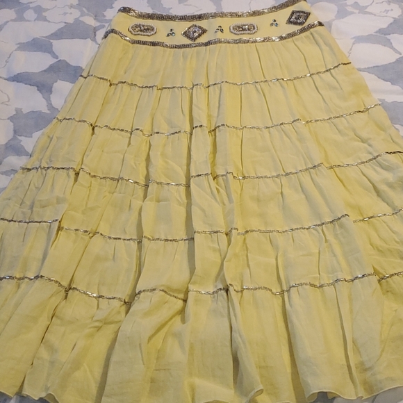 ABS by Allen Schwartz embellished maxi skirt - Picture 1 of 4